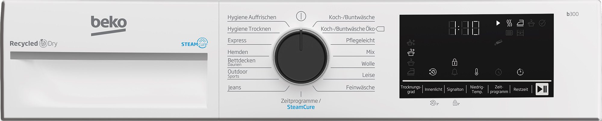 Beko B3T42249S hőszivattyús-kondenzációs Gözfunkciós szárítógép, 8kg, A+++, Inverteres motor - Image 7