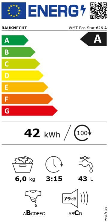 Bauknecht WMT Eco Star 626 A Inverteres felültöltős mosógép, 6kg, A energia, - Image 7