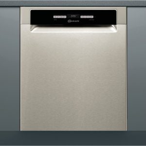 Bauknecht BUO 3C33 C X részlegesen beépíthető mosogatógép, 14 teríték, A++, 10 program, INOX