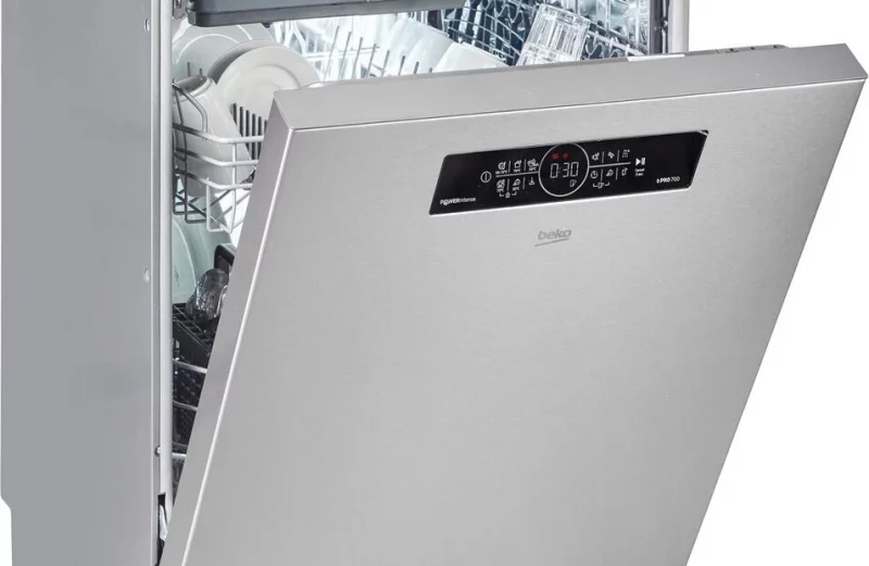 BEKO BDDN36462XP Pult alá építhető 3-kosaras mosogatógép, 14 teríték, 10 program,