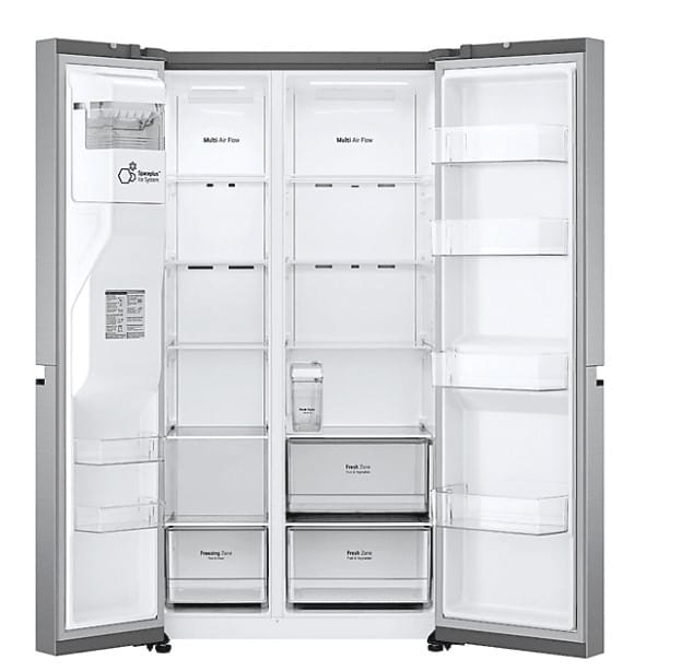 LG GSLV51PZXE Inverteres NoFrost side-by-side hűtő, A++, 635L. Víz és jégadagoló - Image 3