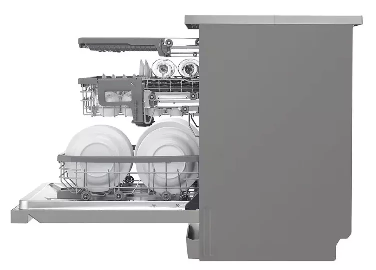 LG DF455HPS QuadWash™ gőzös mosogatógép TrueSteam™ technológiával, Automatikus ajtónyitás, 14 teríték, ThinQ™ WiFi funkció - Image 4