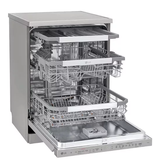 LG DF455HPS QuadWash™ gőzös mosogatógép TrueSteam™ technológiával, Automatikus ajtónyitás, 14 teríték, ThinQ™ WiFi funkció - Image 6