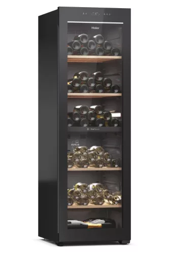 Haier HWS236GDGU1 Borhűtő, 236 palack, WiFi, LED, Kétzónás, Megfordítható ajtó, H 190 cm, Fekete - Image 6