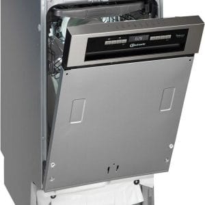 Bauknecht BK6PB10BS7A0 Beépíthető keskeny PowerClean 3-kosaras mosogatógép, B-energia, 10 ter. PowerClean, ActiveDry, 45cm széles