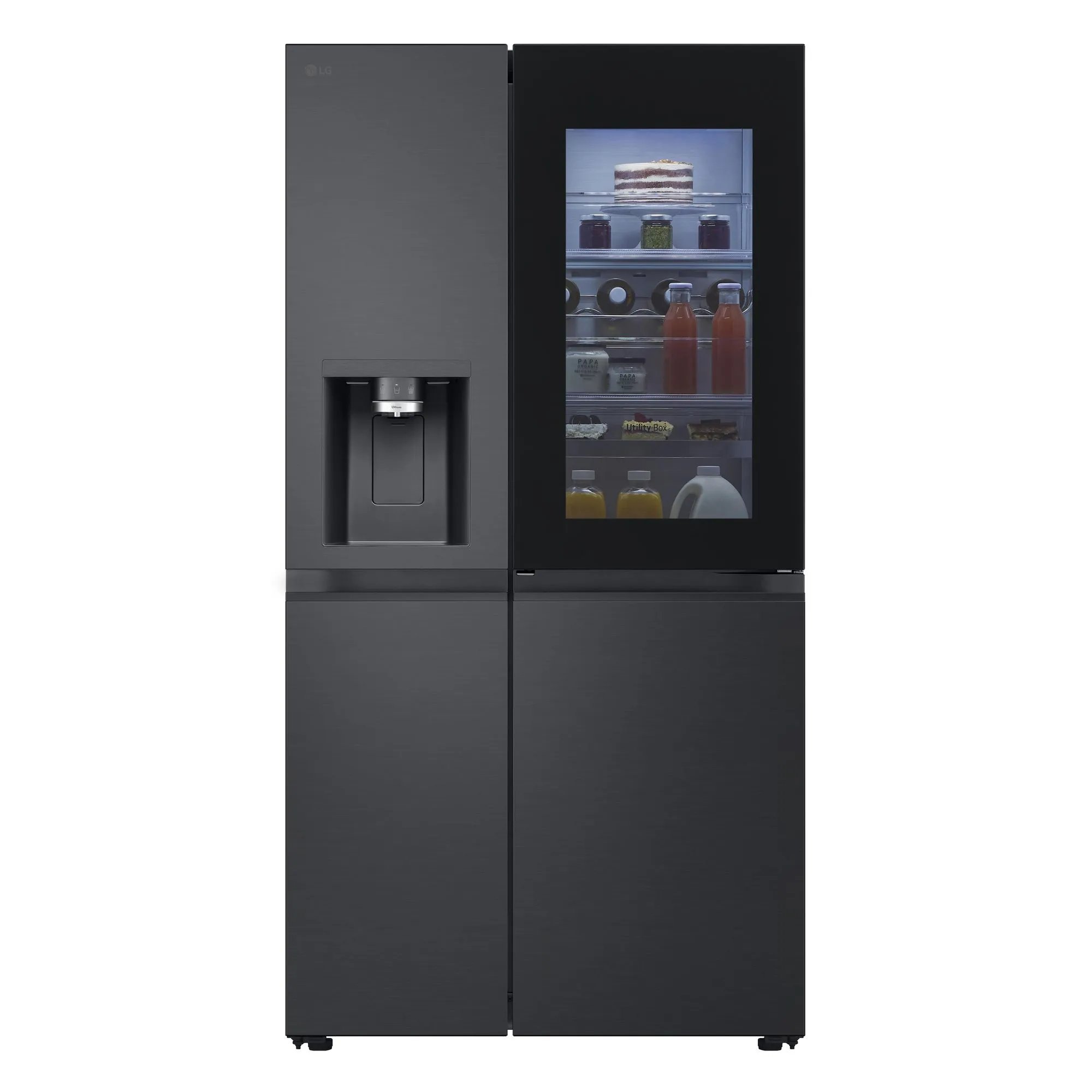 LG GSGV80EPLD InstaView™ Side-by-Side hűtő, DoorCooling⁺ᵀᴹ és ThinQ™ technológia, 635L kapacitás