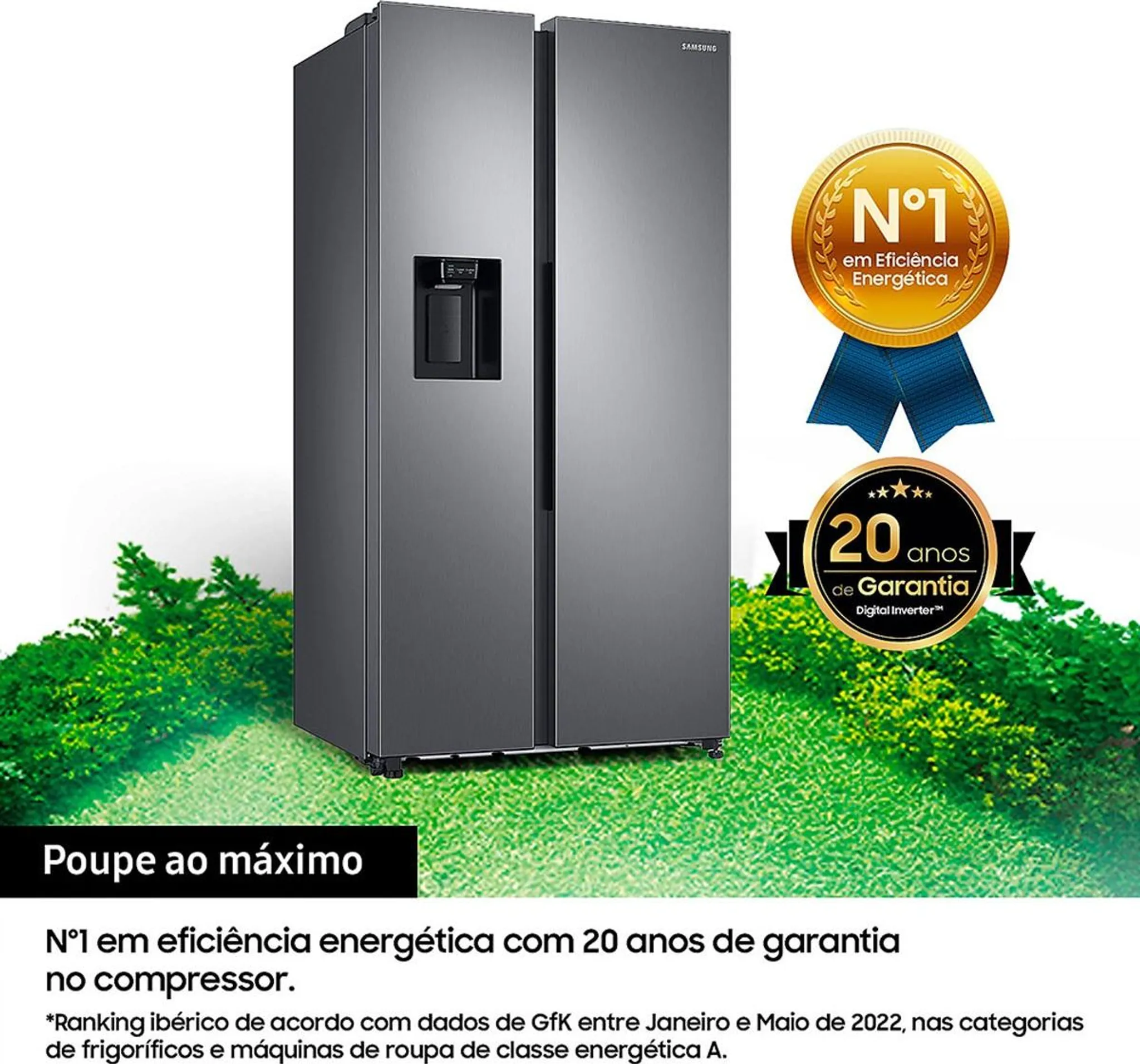 Samsung RS68CG852DS9, Inverteres NoFrost SBS hűtő víz-jégadagolóval, A++, 634 L., belső víztartály, - Image 5