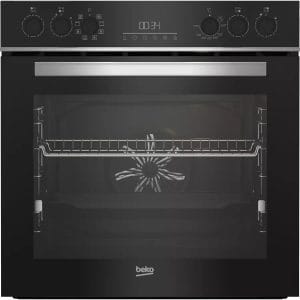 Beko BBUM13329XS beépíthető sütő és kerámia főzőlap szett, 72L. teleszkópos sütősín, Gőztisztítás, A energia