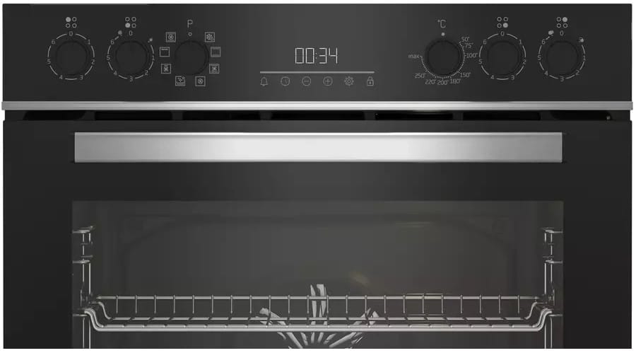 Beko BBUM13329XS beépíthető sütő és kerámia főzőlap szett, 72L. teleszkópos sütősín, Gőztisztítás, A energia - Image 6