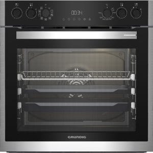Grundig GEHM19310BMPF beépíthető sütőszett, 4 zónás kerámia főzőlap, 72 liter, katalitikus sütő öntisztítás, légkeverés