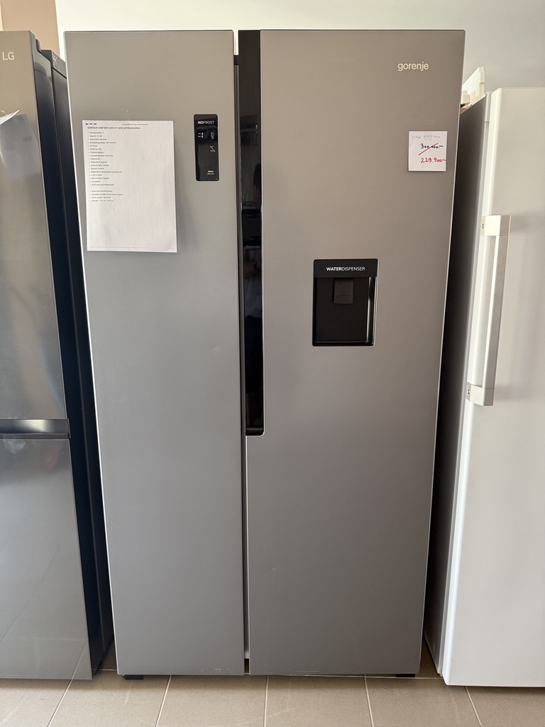 Gorenje NS9FSWD NoFrost Side by Side hűtőszekrény, A+ energia, 334l hűtőrész / 185l fagyasztórész, vízadagoló - Image 8