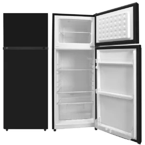Geratek Sitka KG 1100B Kombinált felülfagyasztós hűtő 159l hűtő / 42l fagyasztó rész, A+ energia, Fekete
