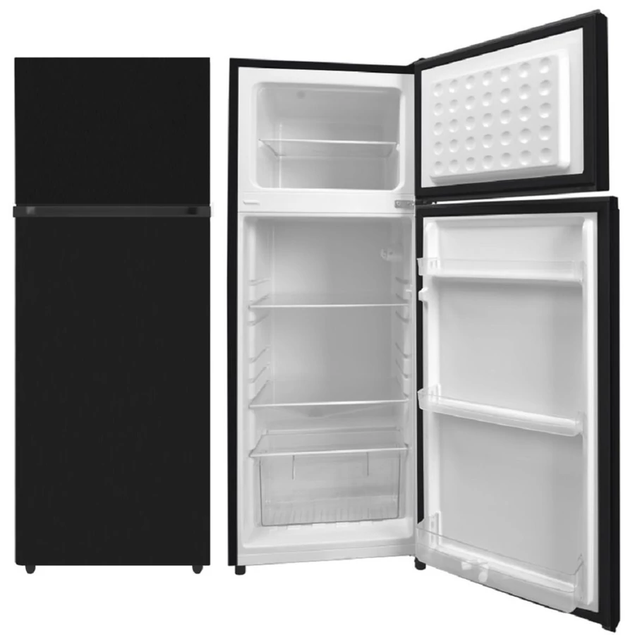 Geratek Sitka KG 1100B Kombinált felülfagyasztós hűtő 159l hűtő / 42l fagyasztó rész, A+ energia, Fekete