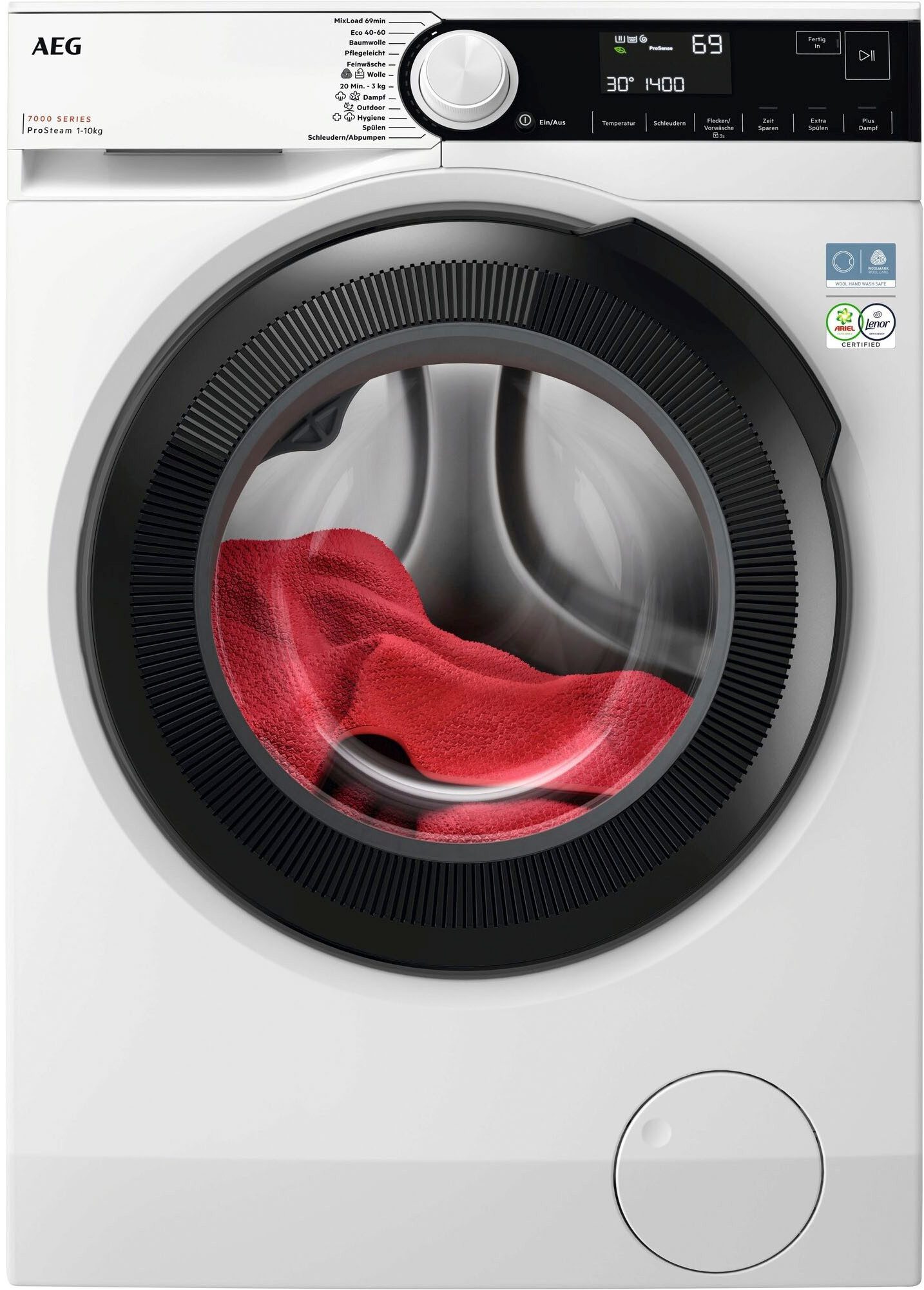 AEG LR7A70600 7000 ProSteam® Inverteres Gőzös mosógép, 10kg, A-30% energia, 1600f. - Image 4