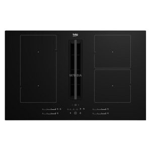 BEKO HIXI84700UF PRO Beépíthető Indukciós főzőlap páraelszívóval, 80cm széles, 4 főzőzóna, A-energia