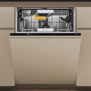 Bauknecht BKO IBM teljesen integrált 3-kosaras PowerClean Pro mosogatógép: B-energia, 15 teríték