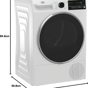Beko B3T42240S hőszivattyús szárítógép, 8kg, A+++ energia, Gőzfunkció, ProSmart inverteres motor