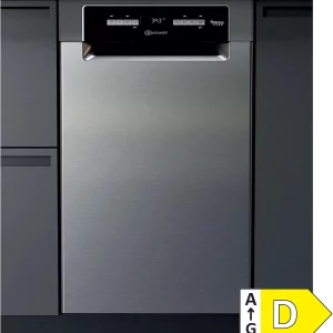 Bauknecht BSUO 3O33 PF X Pult alá építhető mosogatógép 45 cm / 10 teríték / PowerClean / ActiveDry