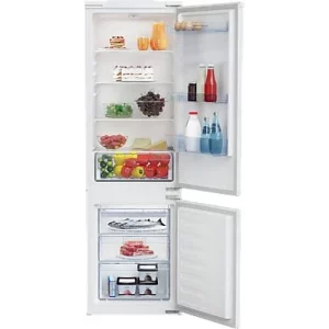 Beko BCSA285K4SN Beépíthető Inverteres kombinált hűtőszekrény, A++, 285L. 177,5cm magas