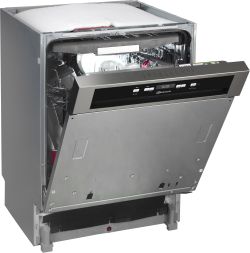 Bauknecht BKSV1 PAN beépíthető 3-kosaras mosogatógép: 60 cm, A-energia, 14 teríték
