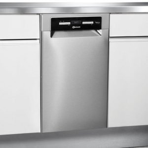 Bauknecht BSUO 3O33 PF X Pult alá építhető keskeny PowerClean mosogatógép, A+++, 10-teríték, ActiveDry